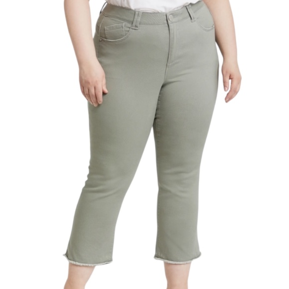 DEMOCRACY 'Ab'Solution Frayed Itty Bitty Flare Jeans - Picture 1 of 13
